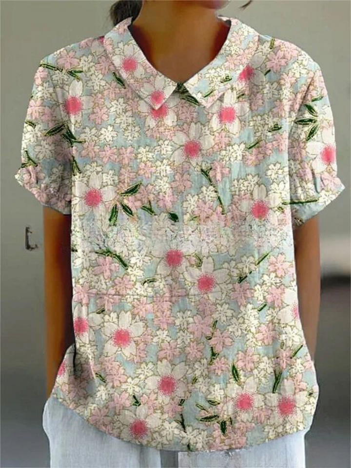 Vintage Floral Blouse for Women