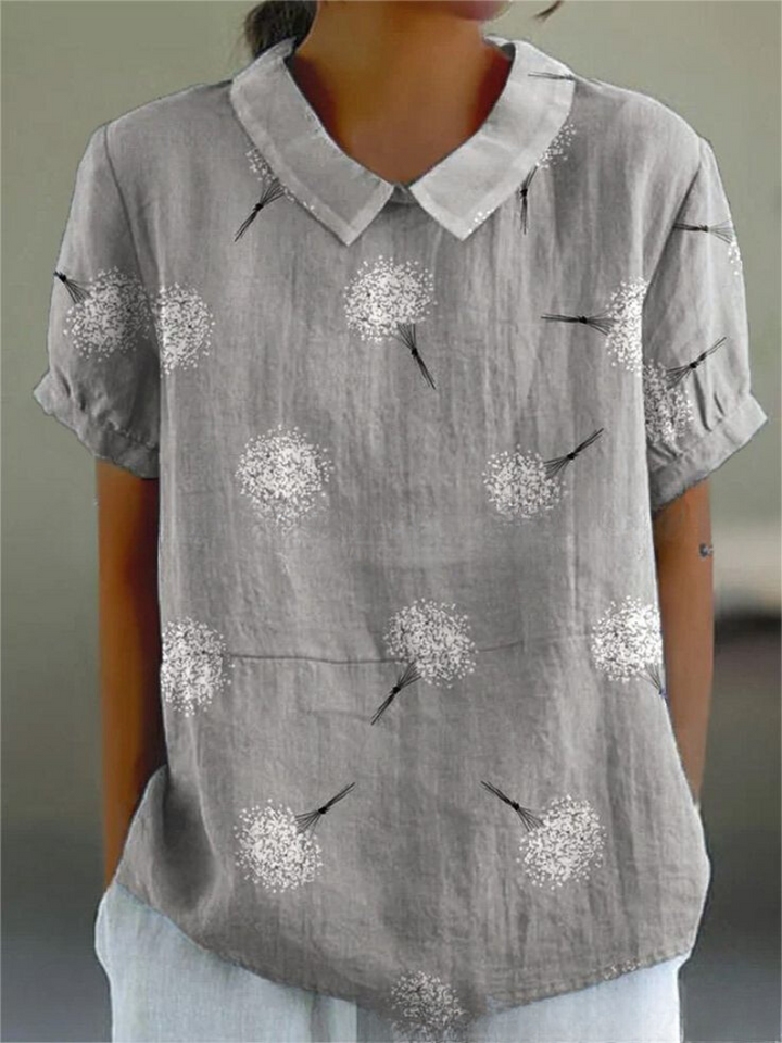 Vintage Floral Blouse for Women
