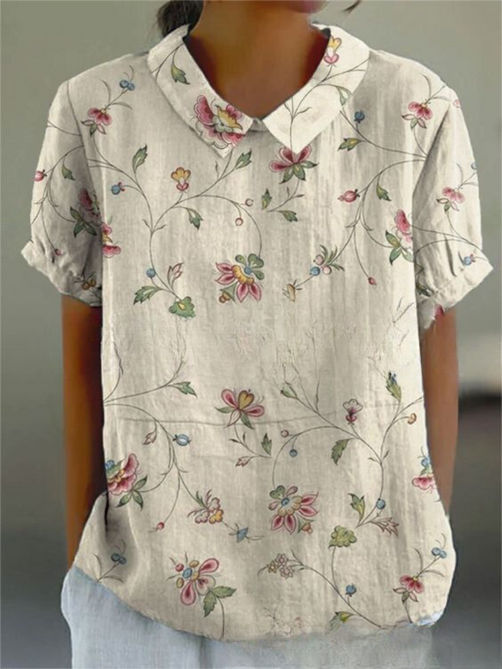 Vintage Floral Blouse for Women