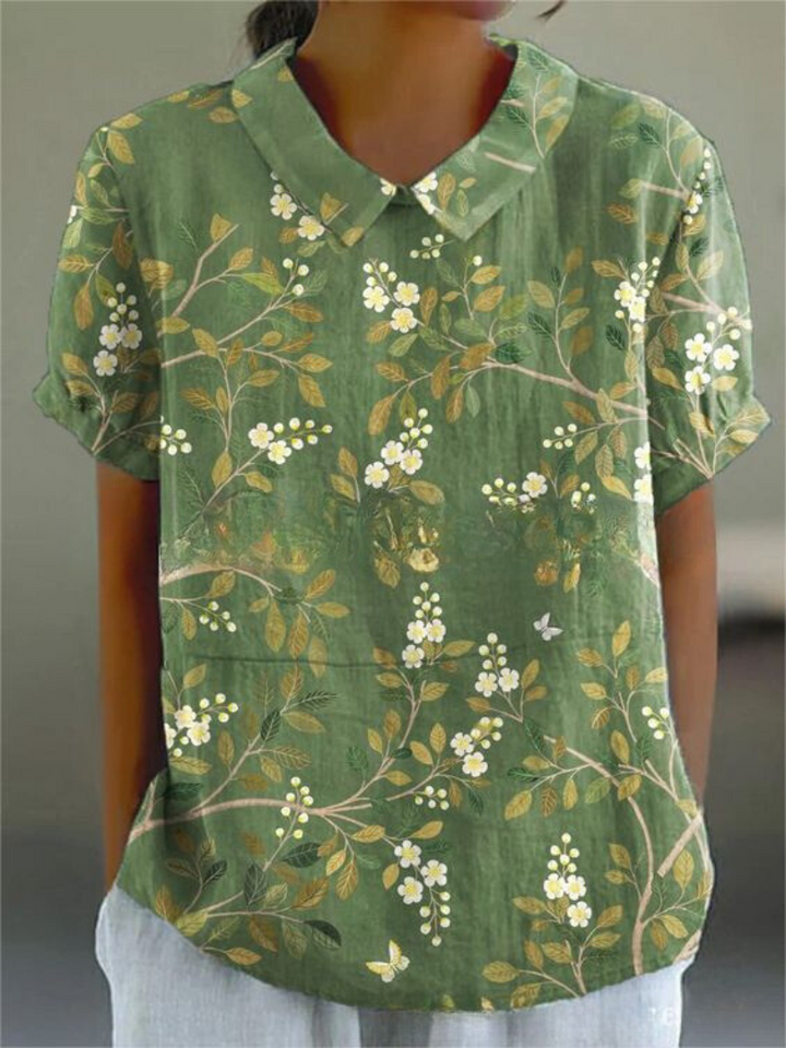 Vintage Floral Blouse for Women