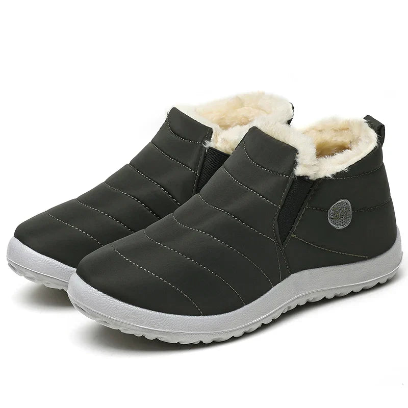 Women's comfortable snow boots with non-slip sole