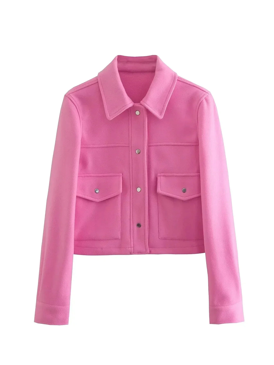 Women's utilitarian cropped bomber jacket