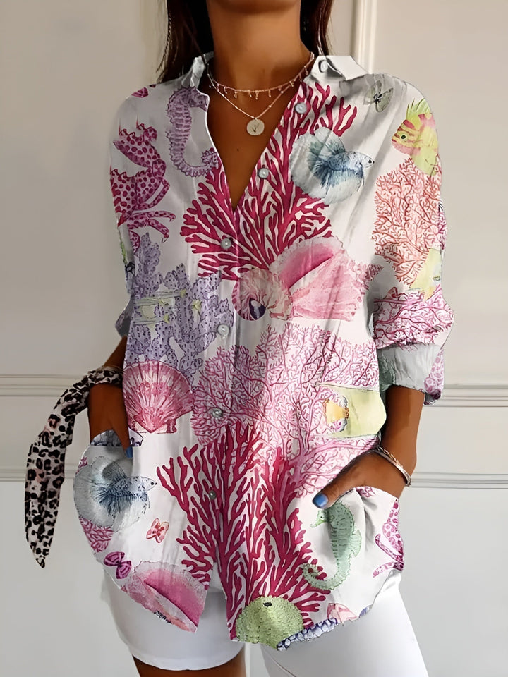 Chic Women's Long Sleeve Blouse